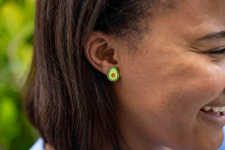Avocado Stud Earrings