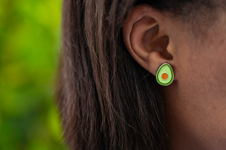 Avocado Stud Earrings